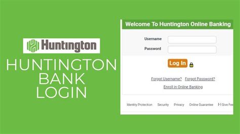 huntington bank online login